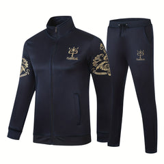 Men's Embroidered Sportswear Set for Outdoor Activities