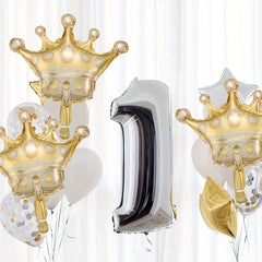 Golden Crown Balloons Kit for Party Decorations