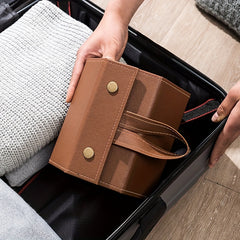 Foldable Glassed Storage Box Travel Organizer