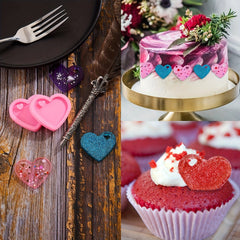 20 Heart Shaped Keychains & Key Rings - DIY Easter Decorations & Desserts