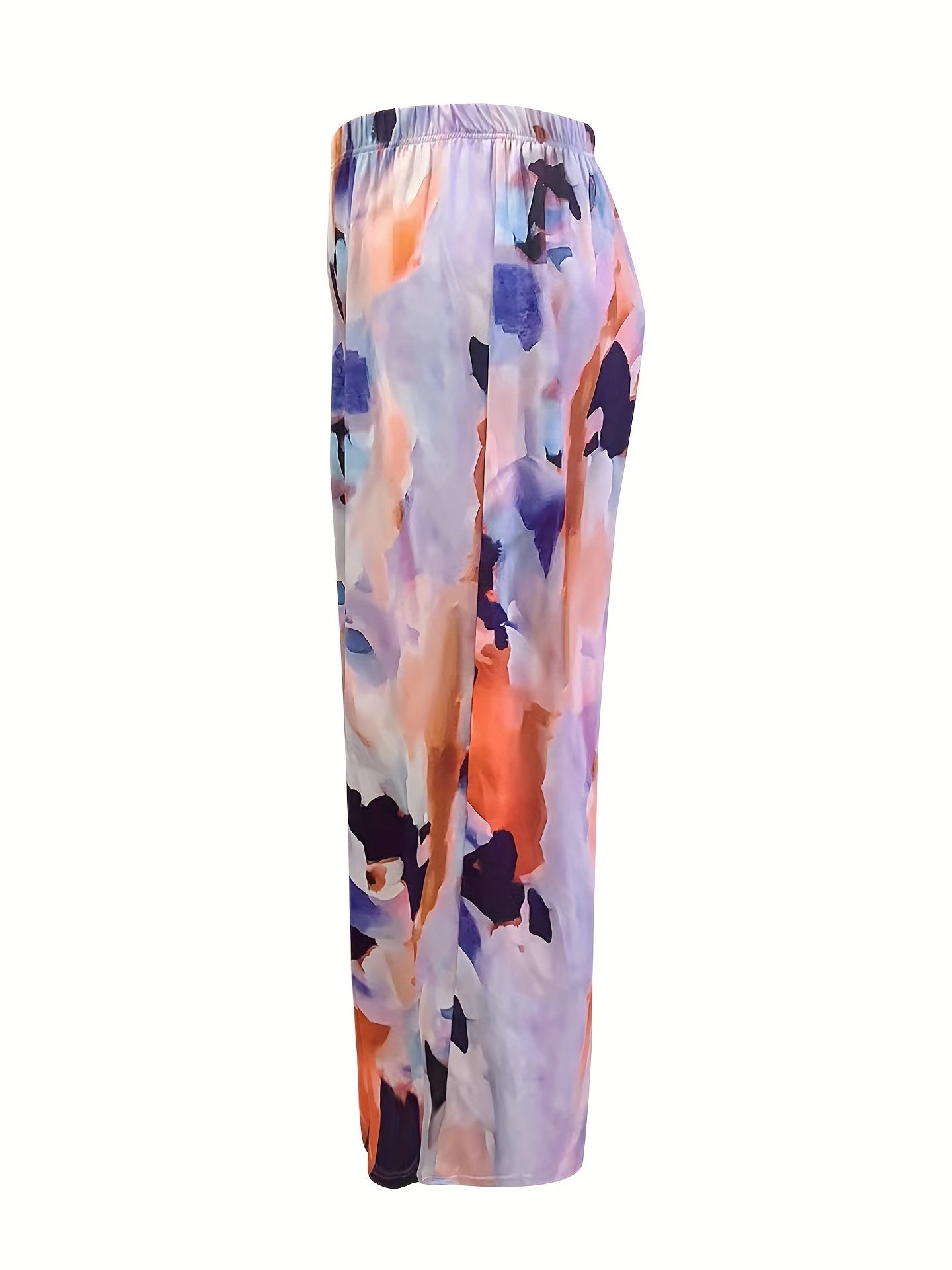  Tie Dye High Rise Wide Leg Trousers