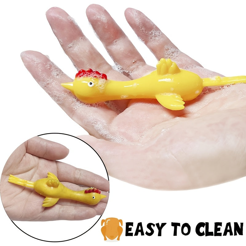 12pcs Catapult Chicken Slingshot Toy Funny Novelty Party Favors