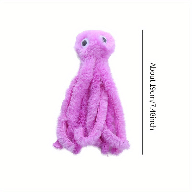 Octopus Pet Plush Toy Chew Durable Cat Toy For Cat And Dog