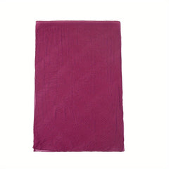 Solid Pleated Scarf Classic Hijab Casual Shawl Silk Bandana Women Neckerchief