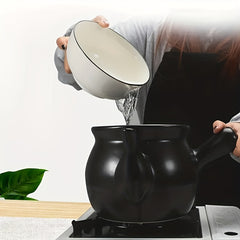 1pc Health Decoction Skillet Steam Stew Pot Ceramic Chinese Medicine Pot