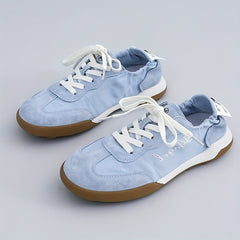 Women's Letter Graphic Walking Shoes Lace Up Flat Shoes