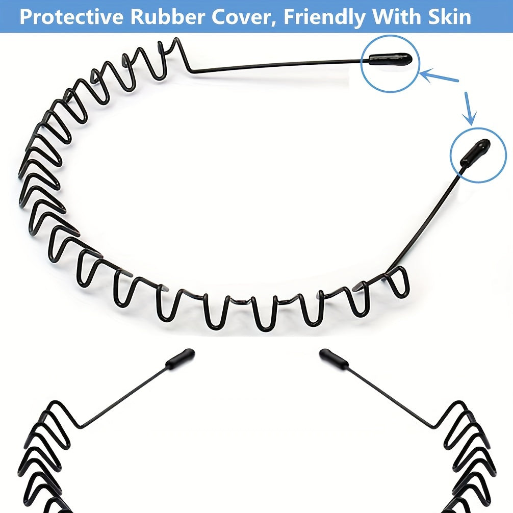 Metal Hair Band Unisex Sports Headband Men Women Hair Bands