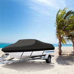 600D Heavy Duty Waterproof Boat Cover for 6.1-6.71m V Hull Ships