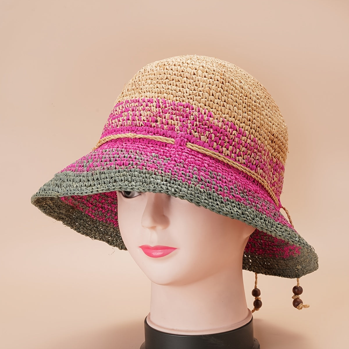 Women's Straw Sun Hat for Summer Beach Travel