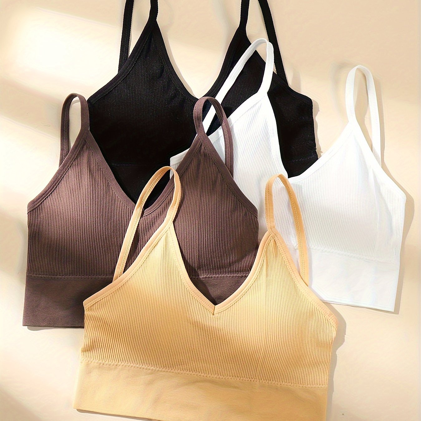 4 Wireless Bras Comfy & Breathable Women's Lingerie
