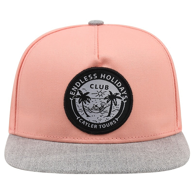 Pink CLUB Pattern Hip Hop Baseball Cap