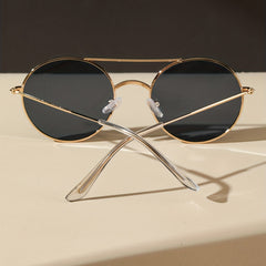 Retro Round Metal Sunglasses UV400 for Driving Beach Travel