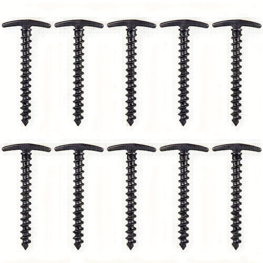 10pcs Outdoor Camping Pegs Screw Stakes for Tent