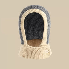 Women's Balaclava Ski Mask Warm Ear Protection Hats Halter Knitted Hat