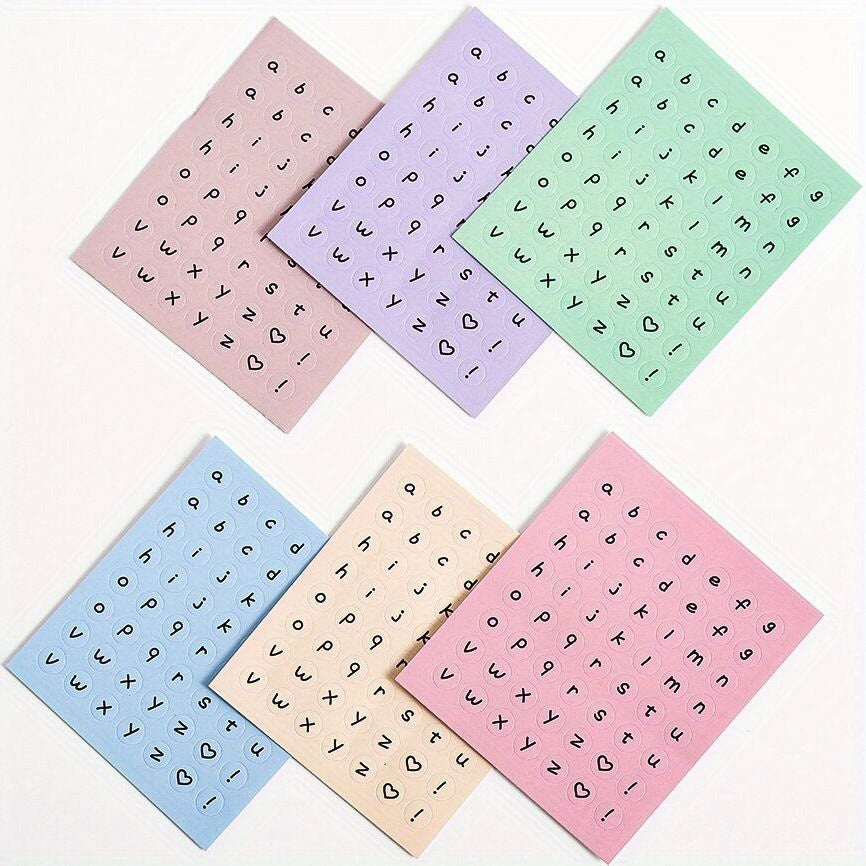 Lowercase Letter Stickers English Alphabet Number Sticker