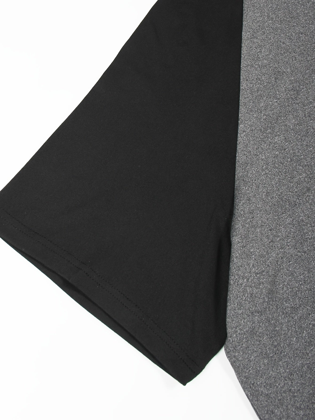  Colorblock Raglan Sleeve Nightdress with Pockets