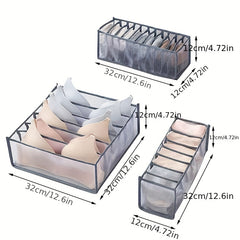 Underwear Drawer Organizer Storage Box Divider Socks Bra
