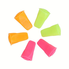 6pcs Colorful Knitting Needle Point Protectors for DIY Art and Sewing