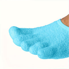 Fuzzy Toe Socks 5 Pairs Moisturizing Crew Socks Women's Stockings & Hosiery