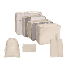 7Pcs Waterproof Travel Storage Packing Organizers Lightweight