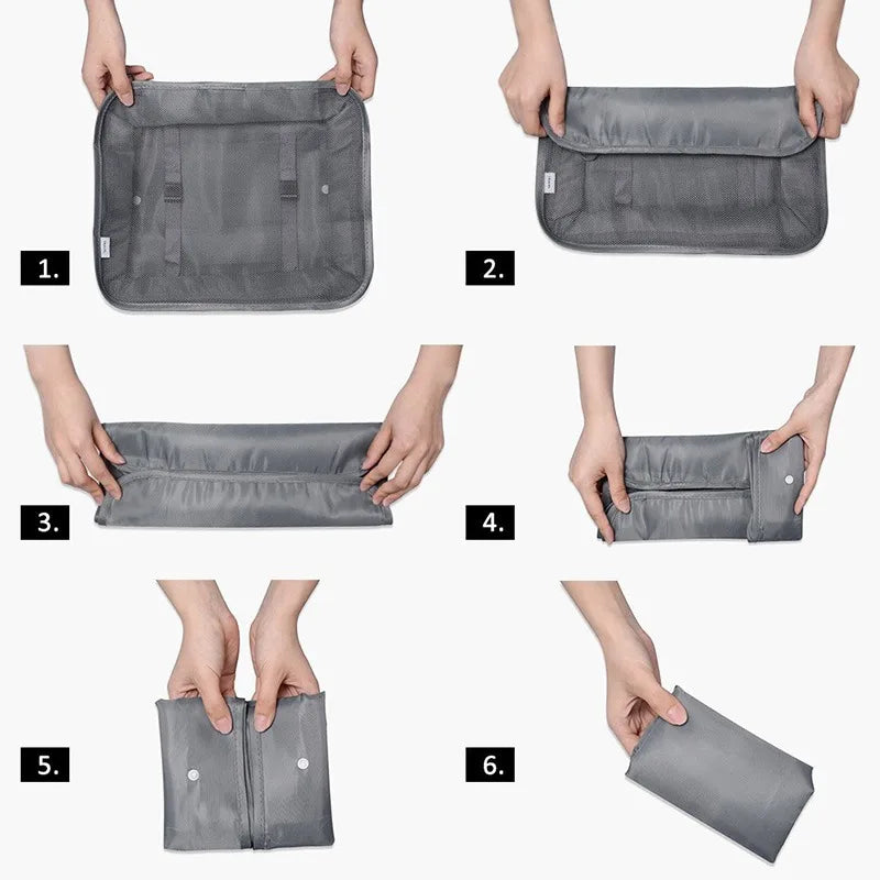 7Pcs Travel Clothes Classification Storage Bag Packing Cube Organizer Pouch