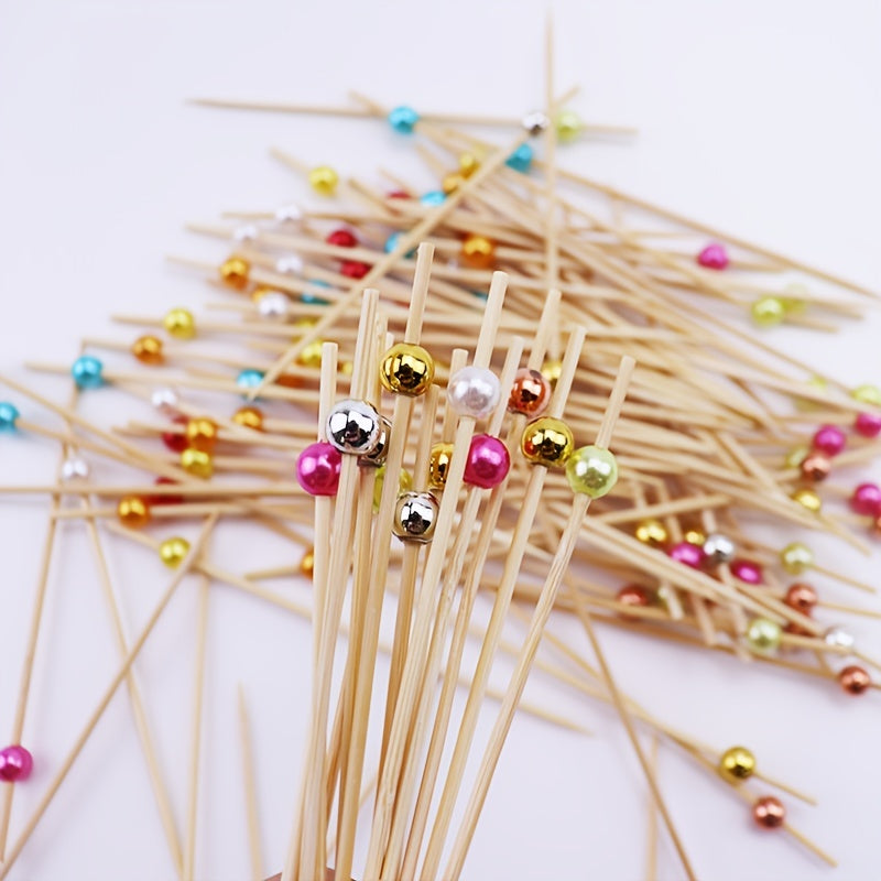 100 Bamboo Cocktail Picks for Appetizers and Parties