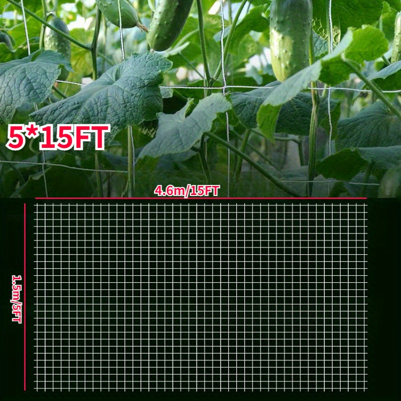 Heavy Duty Polyester Plant Trellis Netting 4ft x 8ft or 5ft x 15ft