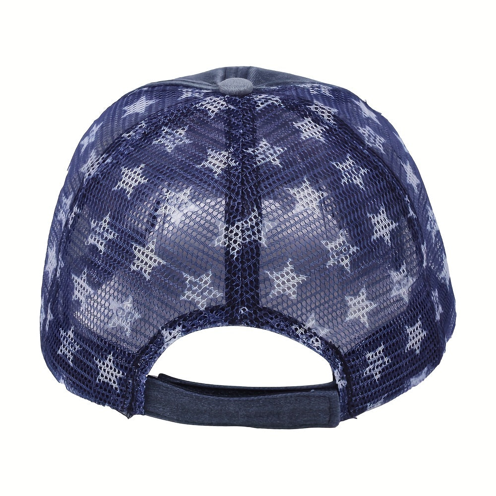 Embroidered American Flag Baseball Cap for Men