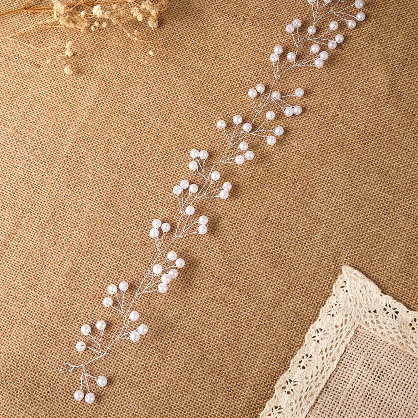 Faux Pearl Wreath Princess Hair Hoop Head Jewelry Hair Accessories For Girls