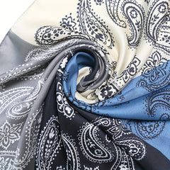 Paisley Print Bandana Square Scarf Neck Hair Accessory