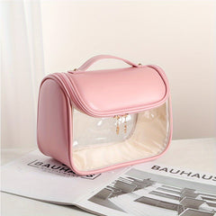 Transparent Cosmetic Bag Portable Toiletry Wash Handbag