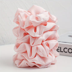6pcs Women Scrunchies Hair Tie Style Solid Hair Ring For Ponytail Holder
