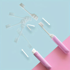 Colorful Folding Toothbrush Soft Bristles Home Travel