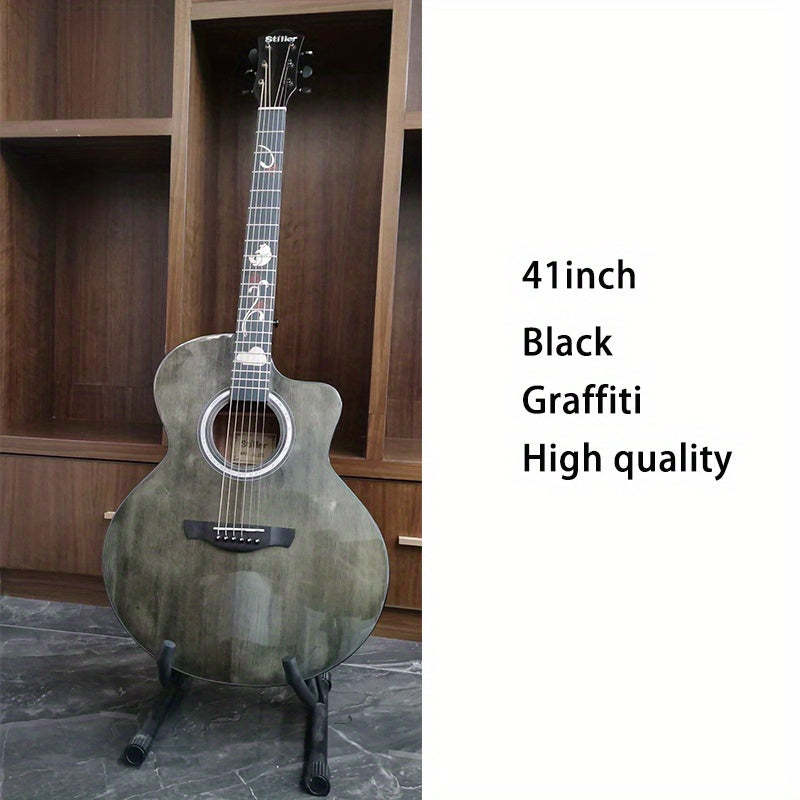 Folk Guitar 41 inch Hand Protector Shining Beginner Guitar