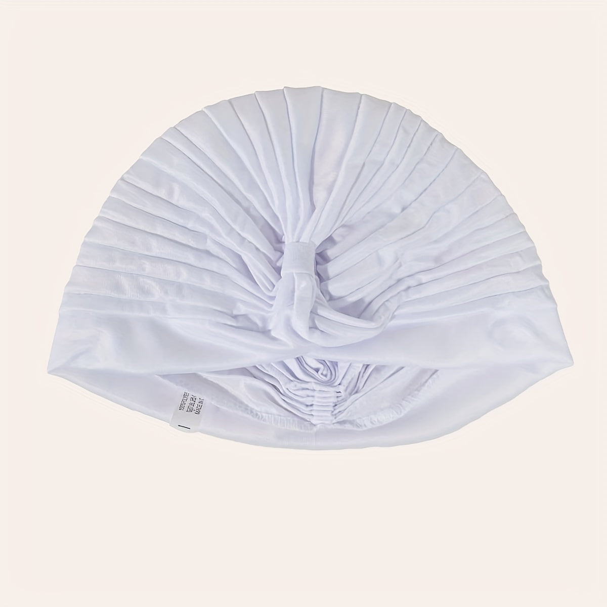 2pcs Turban Cap BowKnot Pleated Head Wraps Elastic Ramadan Head Scarf