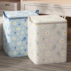 180L Houndstooth Storage Bags Non Woven Fabric Zippered Dust Proof Organizers