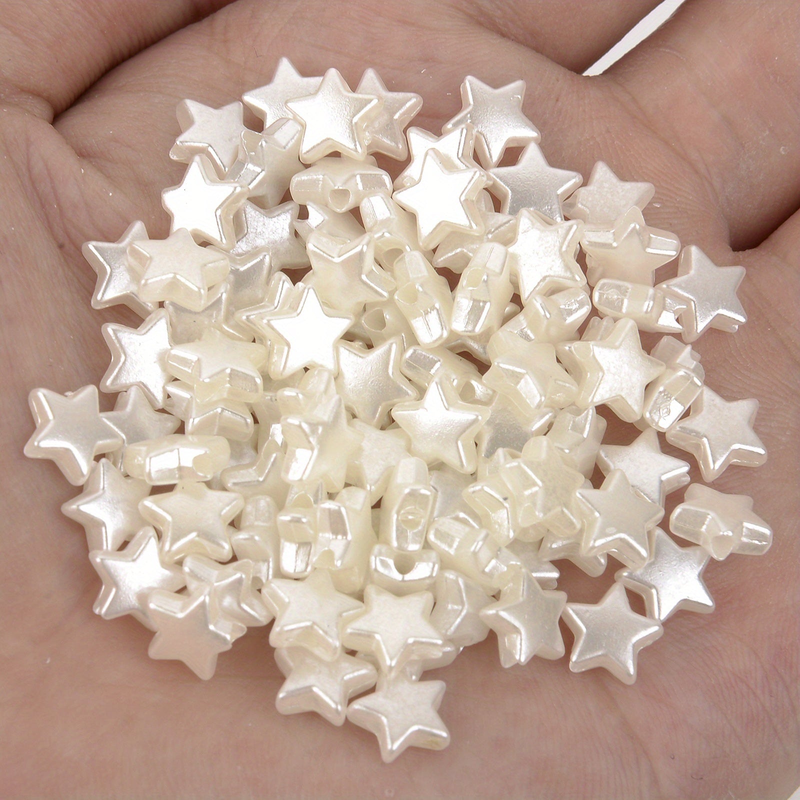 50pcs 8mm Star Acrylic Spacer Beads Jewelry Making DIY Bracelet Necklace