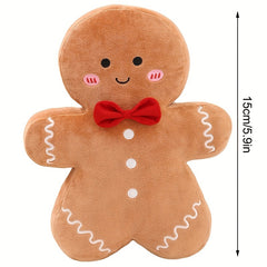 Gingerbread Plush Stuffed Toy Doll Soft Pillow Doll Christmas Decor