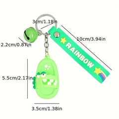 Cartoon Animal Slipper Bracelet Keychain Funny Animal Purse Bag Backpack Car Key