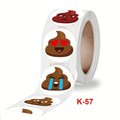 240pcs Poop Emoticon Sticker Pack Office Supplies