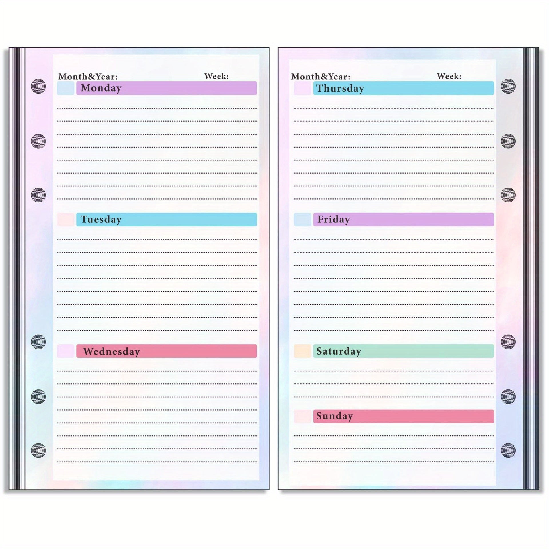 6 Hole Loose Leaf Booklet Core Accessory Package