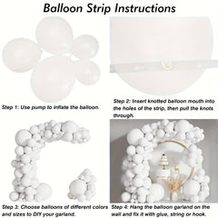 Matte Balloons Wreath Arch Set | 149pcs Latex Balloons Wedding Party Decor