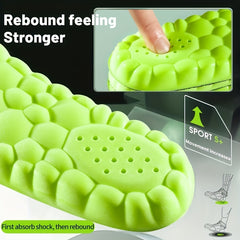 4D Orthopedic Sport Insoles Soft Breathable High elasticity Shock Absorption