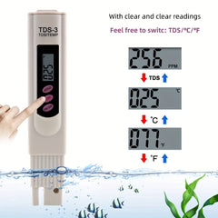Water Tester LCD Display Accuracy Water Meter Drinking Water Aquariums RO System