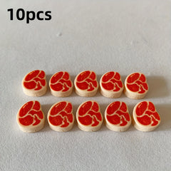 Mini Steak Simulation Resin Beef Office Home Decoration