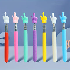 1pc Retractable Teacher Pointer Stainless Steel Telescopic Hand Pointer