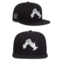 Adjustable Hands Print Baseball Cap for Outdoor Sport