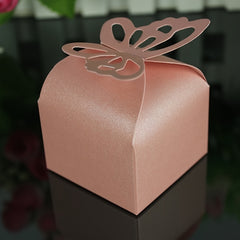 10pcs Pearlescent Paper Hollow Butterfly Gift Packaging Box Pack