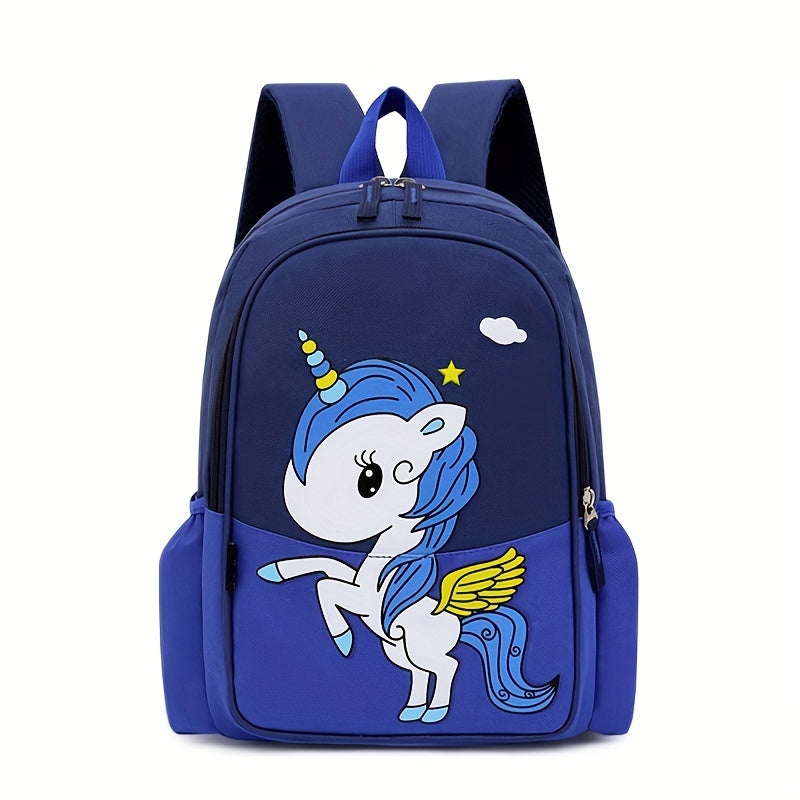 Cartoon Unicorn Daypack Large Size Travel Backpack for Boys and Girls