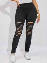  Cut Out High Rise Stretchy Leggings